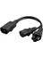 Yüksek Kaliteli IEC320-C14 Ila C13+C5 Y Şeklinde Ac Powercord Uzantı Ups Sunucusu (Yurt Dışından) 5