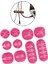 10 Adet Kablo Klips Sargıcı Organizatör Tutucu Klipsler Kit Kordon Yönetimi Pembe (Yurt Dışından) 3
