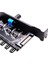 1 Ila 3 Yollu Pc Kasası Soğutma Fanı Hub Fan Hızı Denetleyicisi Hub 4pin 3pin Seti D (Yurt Dışından) 4