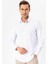 Slim Fit Klasik Yaka Baskılı Lacivert Erkek Gömlek GM2025500410 2