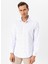 Slim Fit Klasik Yaka Baskılı Lacivert Erkek Gömlek GM2025500410 3