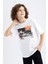 Erkek Çocuk Oversize Fit Bisiklet Yaka Baskılı Kısa Kollu Tişört Z6356A623SM 4