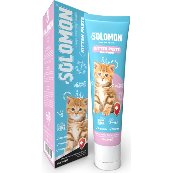 Solomon Kitten Paste Yavru ve Anne Kedi Multivitamin Malt Macunu