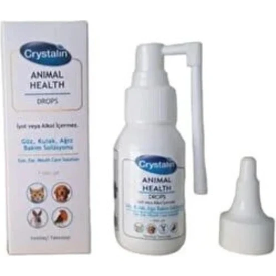 Crystalin Kedi Köpek Göz ve Kulak Temizleme Solüsyonu 50 ml