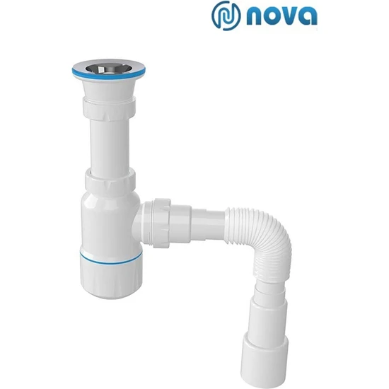 Nova 1 Kalite Körüklü Tahliye Taslı Lavabo Evye Sifonu Depolu Lavabo Evye Gider Borusu hepsiburada