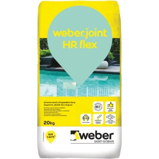 Weber Joint Hr Flex Beyaz 20 kg Havuz Derzi