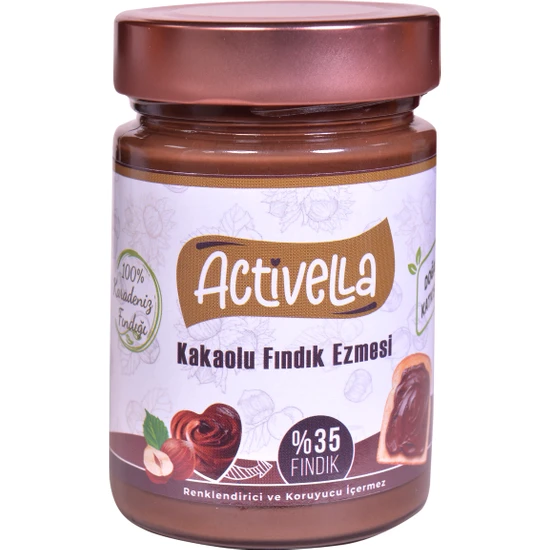Activella Kakaolu Fındık Ezmesi 330GR %35 Fındıklı