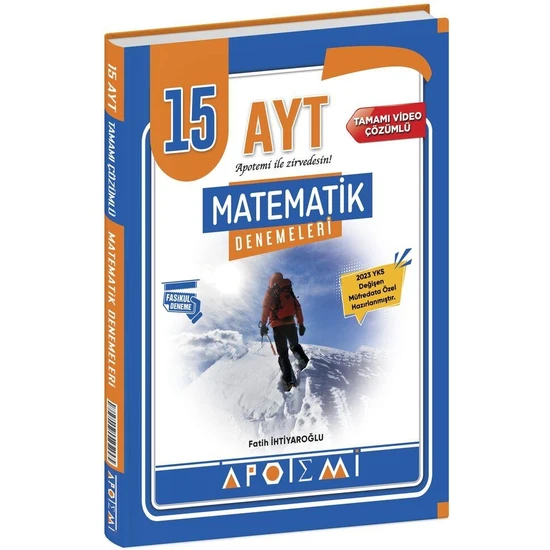 Apotemi Yayıncılık Apotemi Yayınları AYT Matematik 15 Deneme Özel Baskı