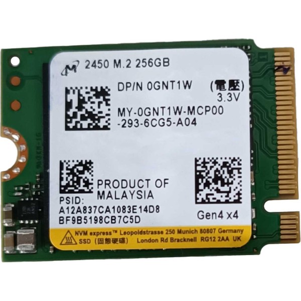 Micron 256GB M.2 2230 Pcıe Nvme SSD - Yok Fiyatları, Özellikleri