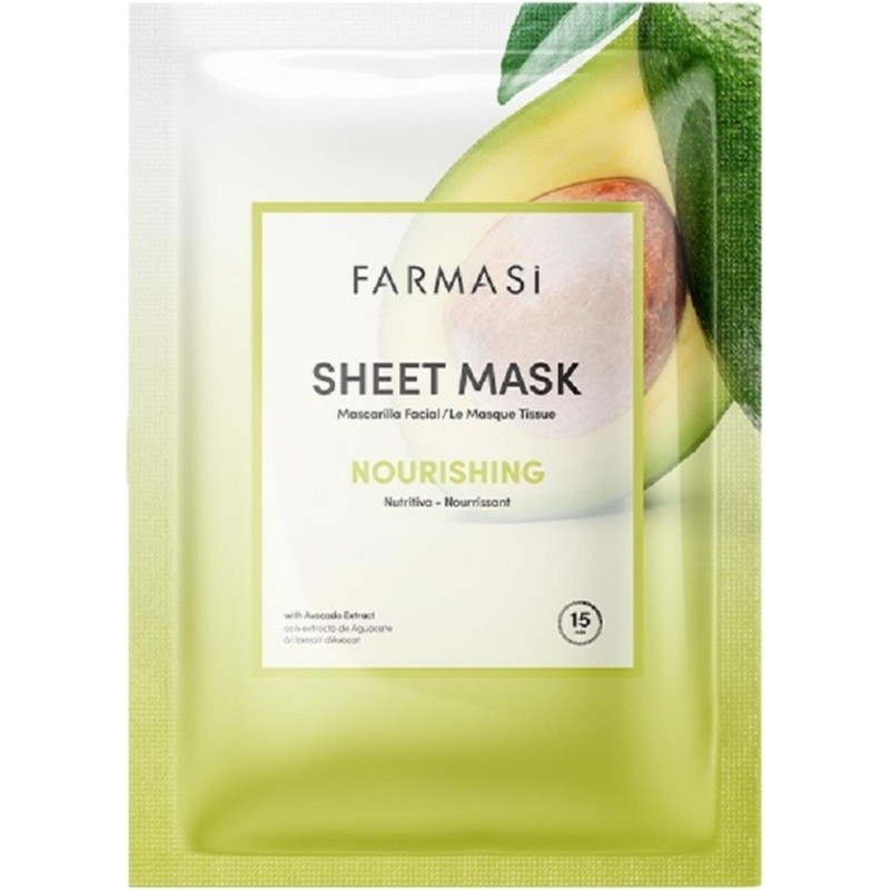 Farmasi Nourishing Avokadolu Kağıt Maske 15 Dakika İçin Besleyici Özellikli Yüz Maskesi