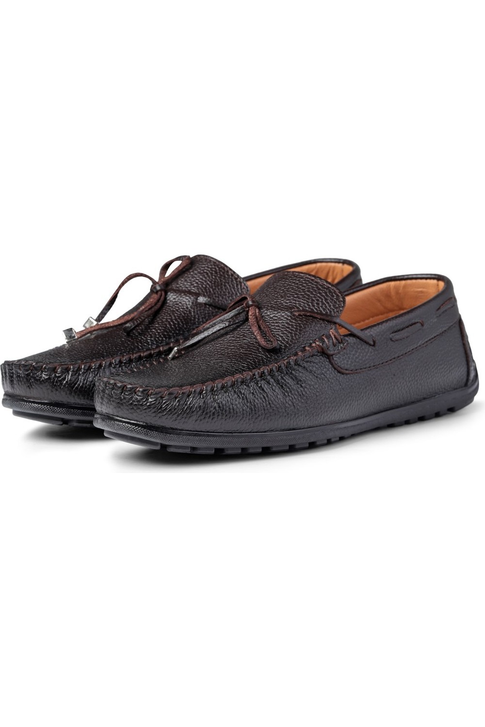 Ducavelli Borde Hakiki Deri Erkek Günlük Ayakkabı, Loafer Ayakkabı, Hafif Ayakkabı görsel 2