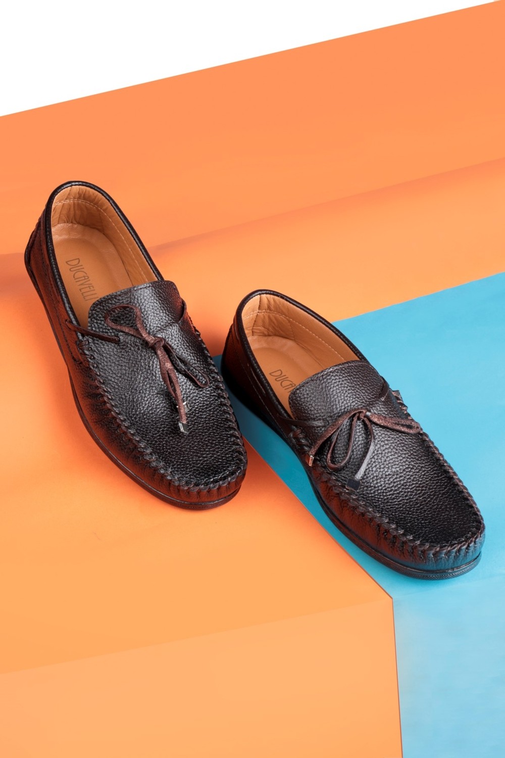 Ducavelli Borde Hakiki Deri Erkek Günlük Ayakkabı, Loafer Ayakkabı, Hafif Ayakkabı görsel 5