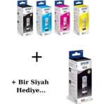 Epson 103 Hediyeli L3250 Siyah ve Renkli Orjinal Mürekkep Seti 65ML*4 + 1 Siyah Hediye Epson 103 Epson 103 Epson 103 664