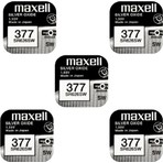 Maxell 377 SR626SW 1.55V Saat Pili 5 Adet Güvenilir Enerji Kaynağı