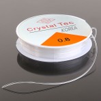 Crystal Tec Şeffaf Lastikli 0.8 mm Misina İp 5 Metre Esnek ve Dayanıklı Kullanım İçin