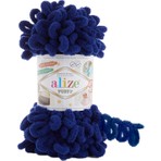 Alize Puffy 360 %100 Mikropolyester Malzemeden Yapılmış Mavi Renkli Yün İpi 100 gr