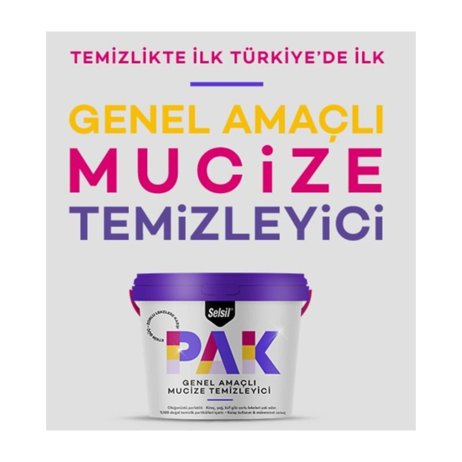 Selsil Pak Genel Amaçlı Mucize Temizleyici 500 Gr Fiyatı