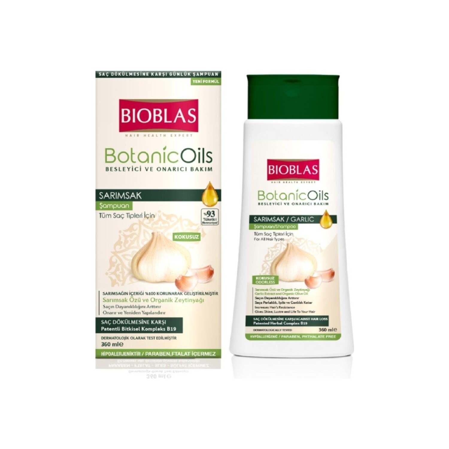Bioblas Şampuan Sarımsaklı 360ML Botanic Oils Fiyatı
