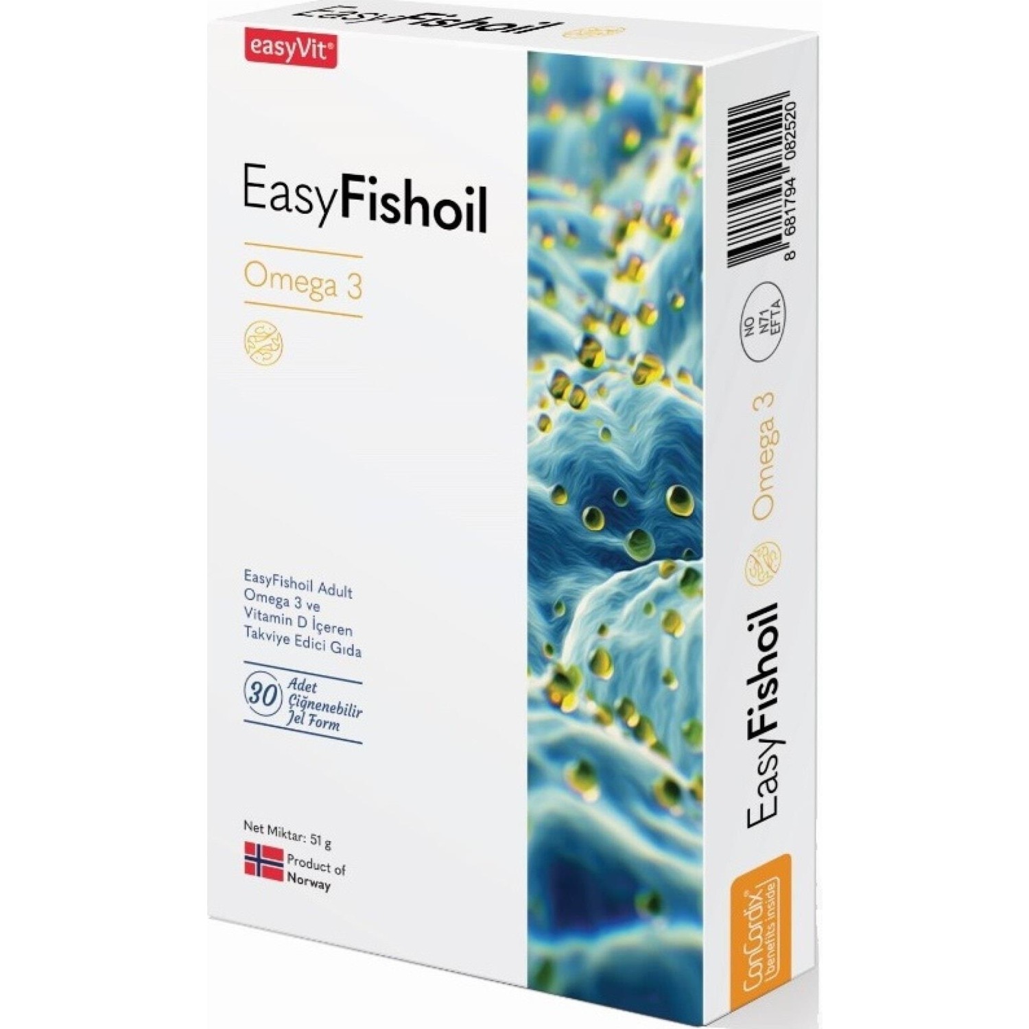 Easy Fish Oil Easy Fishoil Easy Fish Oil Balık Yağı 30 Fiyatı