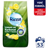 Rinso Toz Çamaşır Deterjanı Limon ve Karbonat Renkliler ve Beyazlar İçin Derinlemesine Temizlik 8 KG
