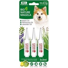 Bio Pet Active Bio PetActive Bio Nature Magela Köpek Bit Pire Kene Parazit Tüy ve Deri Bakım Damlası 3x3 ml 10-20 kg