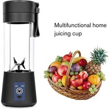 Xinh Taşınabilir Boyutu USB Elektrikli Meyve Sıkacağı El Smoothie Maker Blender Karıştırma Şarj Edilebilir Mini Taşınabilir Suyu Bardak Su (Mor) (Yurt Dışından)