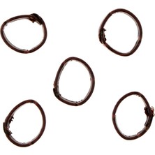 Strade Store 5x5 Adet Pu Deri Döngü Saat Bandı Tutucu Yerini Yaltme Yüzük 20mm Koyu Kahverengi 5 Pcs (Yurt Dışından)