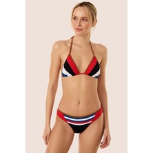 Ayyıldız 3420 Siyah Kırmızı Bikini Takımı