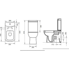 Turavit Plaza Kanallı Duvara Sıfır Klozet + Rezervuar + Yavaş Kapanan Kapak + İç Takım