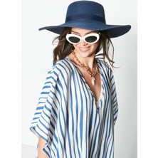 C&city Hasır Plaj Şapkası Y23730-10 Lacivert
