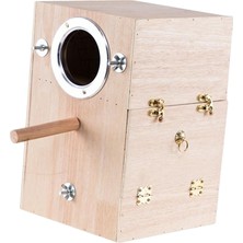 Tahan Pet Papağan Yetiştirme Kutusu Parakeet Birdhouse Kuş Kafesi Shabebırds Küçük Orta Sağ Asılı (Yurt Dışından)