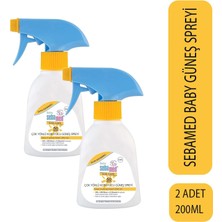 Sebamed Baby Çok Yönlü Koruyucu Güneş Spreyi SPF50 200 ml 2 Adet