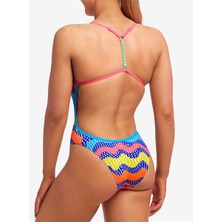 Funkita Tw Rocky Wave Kadın Antrenman Mayo, Örgülü Sırt