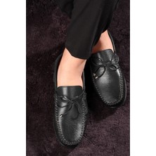 Ducavelli Borde Hakiki Deri Erkek Günlük Ayakkabı, Loafer Ayakkabı, Hafif Ayakkabı