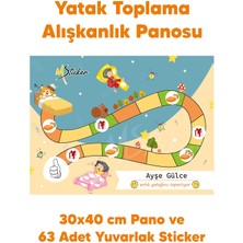Msticker Eğlenceli ve Eğitici Yatak Toplama Eğitimi Sticker Panosu 30X40 cm