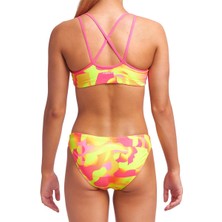 Funkita Pinged Pink Bikini Takımı, Alt, Üst Takım Kız Çocuk Bikini