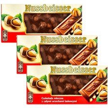 Nussbeisser Bütün Fındıklı Sütlü Çikolata 3 x 100 gr