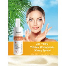 Dermokil Sun Sprey-Çok Yönlü Yüksek Koruyucu Güneş Spreyi 50 Spf 200 ml