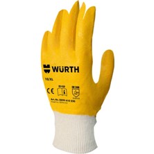 Würth Iş Güvenliği Eldiveni Nitril Sarı 10 Würth Iş Güvenliği Eldiveni Nitril