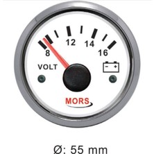 Mors Voltmetre 24V-BEYAZ