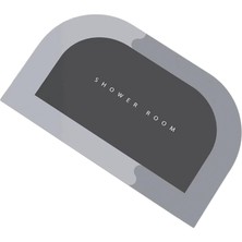 Strade Store Diyatom Çamur Yumuşak Banyo Halı Diatomit Pad Su Emici Kalın Duş Mat Gri Gri 45X75CM (Yurt Dışından)