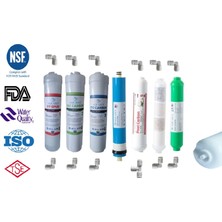 Aquafly 12" Inline 7 Filtre 10 Aşama ( Alkali ve 4in1 ) Su Arıtma Filtresi Kapalı Kasa Cihaz Uyumlu
