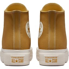 Converse Chuck Taylor All Star Lift Platform Workwear Textiles Kadın Platformlu Günlük Ayakkabı A04363C Sarı