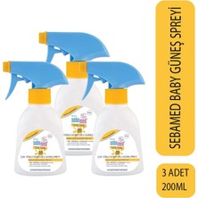 Sebamed Baby Çok Yönlü Koruyucu Güneş Spreyi SPF50 200 ml 3 Adet