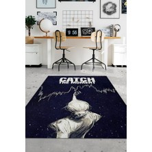 Homshtag Anı Yakala Dokuma Tabanlı Yıkanabilir Trader Halısı