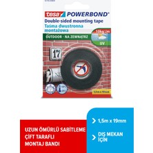 Tesa Köpük Montaj Bandı - Powerbond Dış Mekan   1.5m 19mm