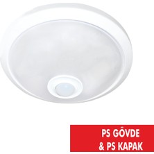 No-Vo 360° Hareket Sensörlü Tavan Armatür Ps Gövde & Ps Kapak 2*9W NV001.70