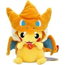 Pokemon Pokémon Kılık Değiştirmiş Pikachu 23CM Charizard Pikachu Peluş Oyuncak (Yurt Dışından)