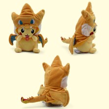 Pokemon Pokémon Kılık Değiştirmiş Pikachu 23CM Charizard Pikachu Peluş Oyuncak (Yurt Dışından)