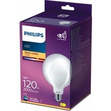PHILIPS FILAMENT 120W GLOBE AMPUL G120 SARI IŞIK 2700K
